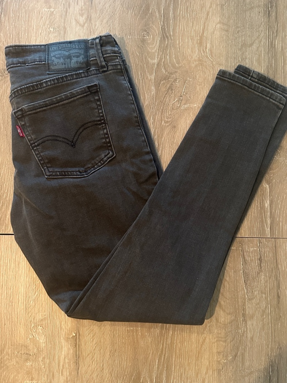 Levi's Charcoal 711 Skinny Jeans